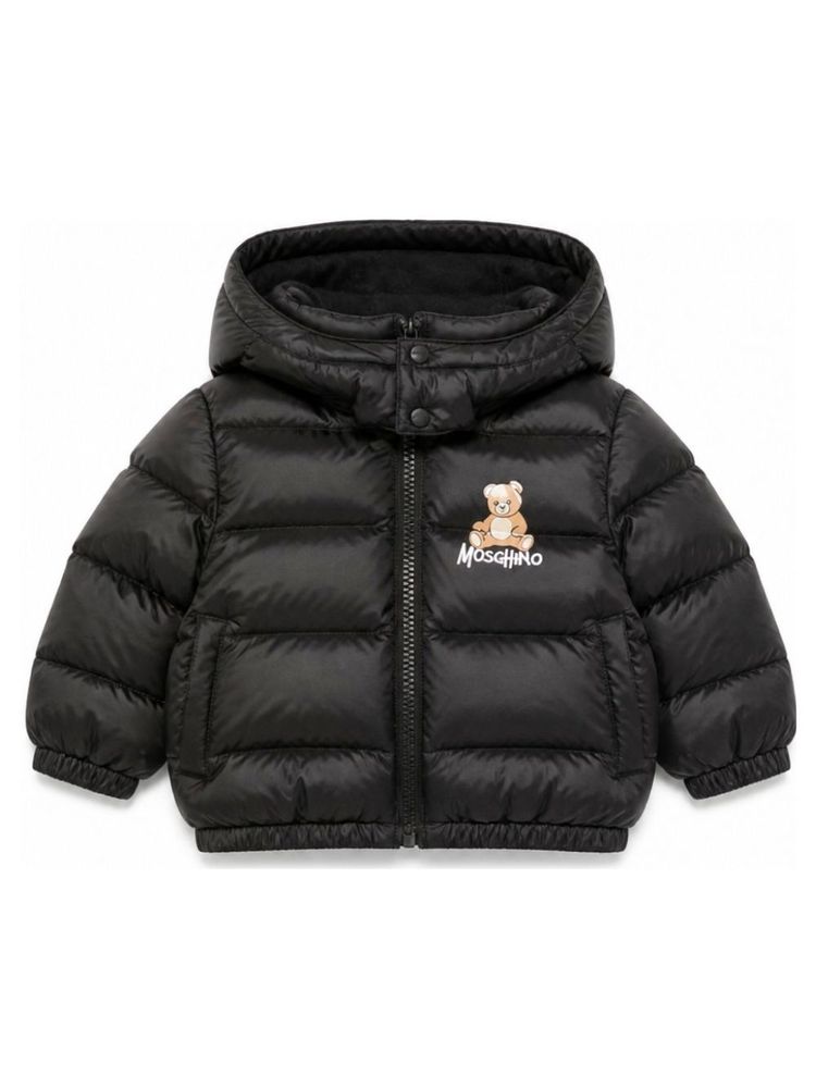 Moschino Kids 테디베어 집업 퍼퍼 자켓