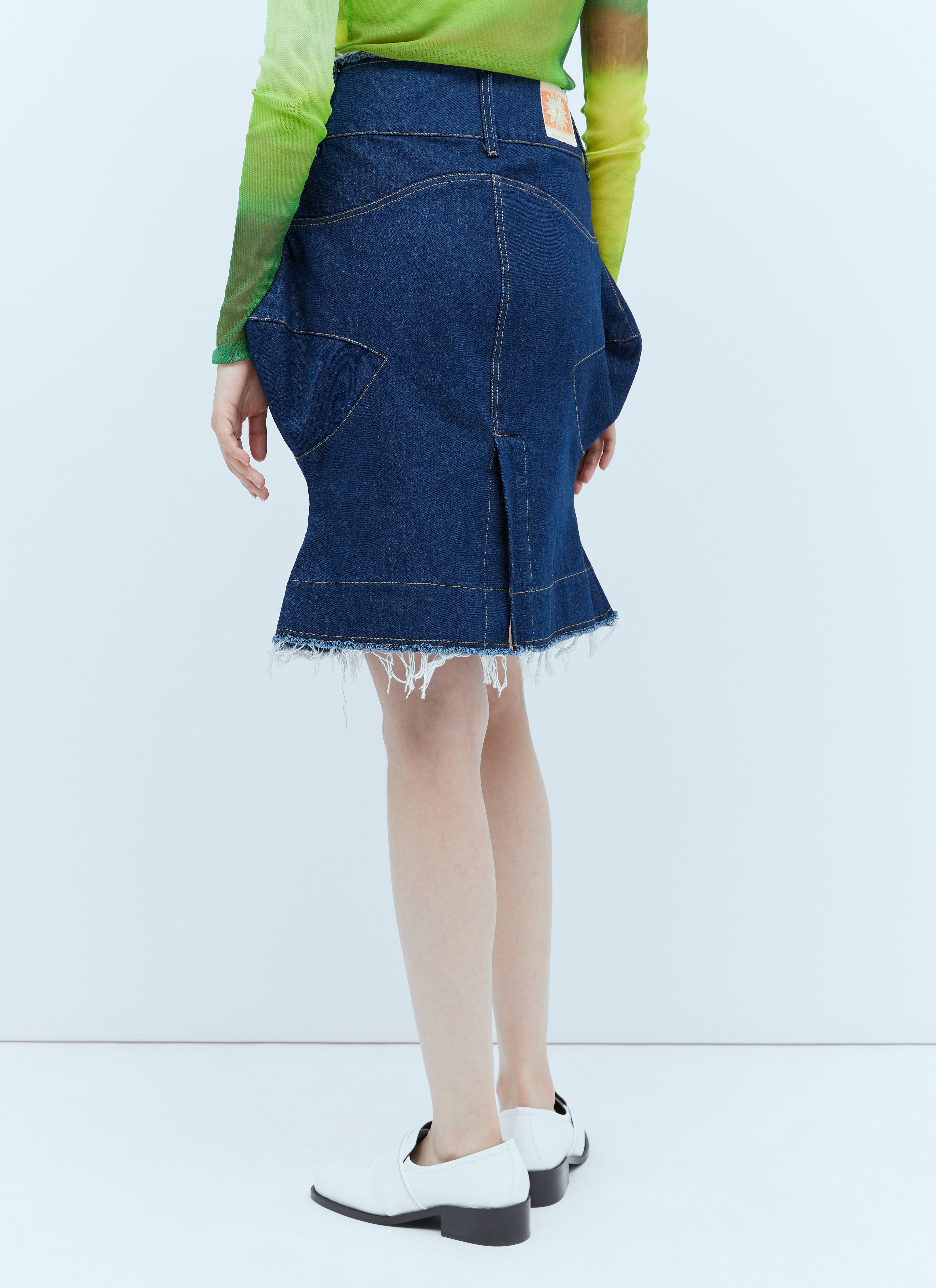 Paula Canovas Del Vas Spiky Denim Skirt
