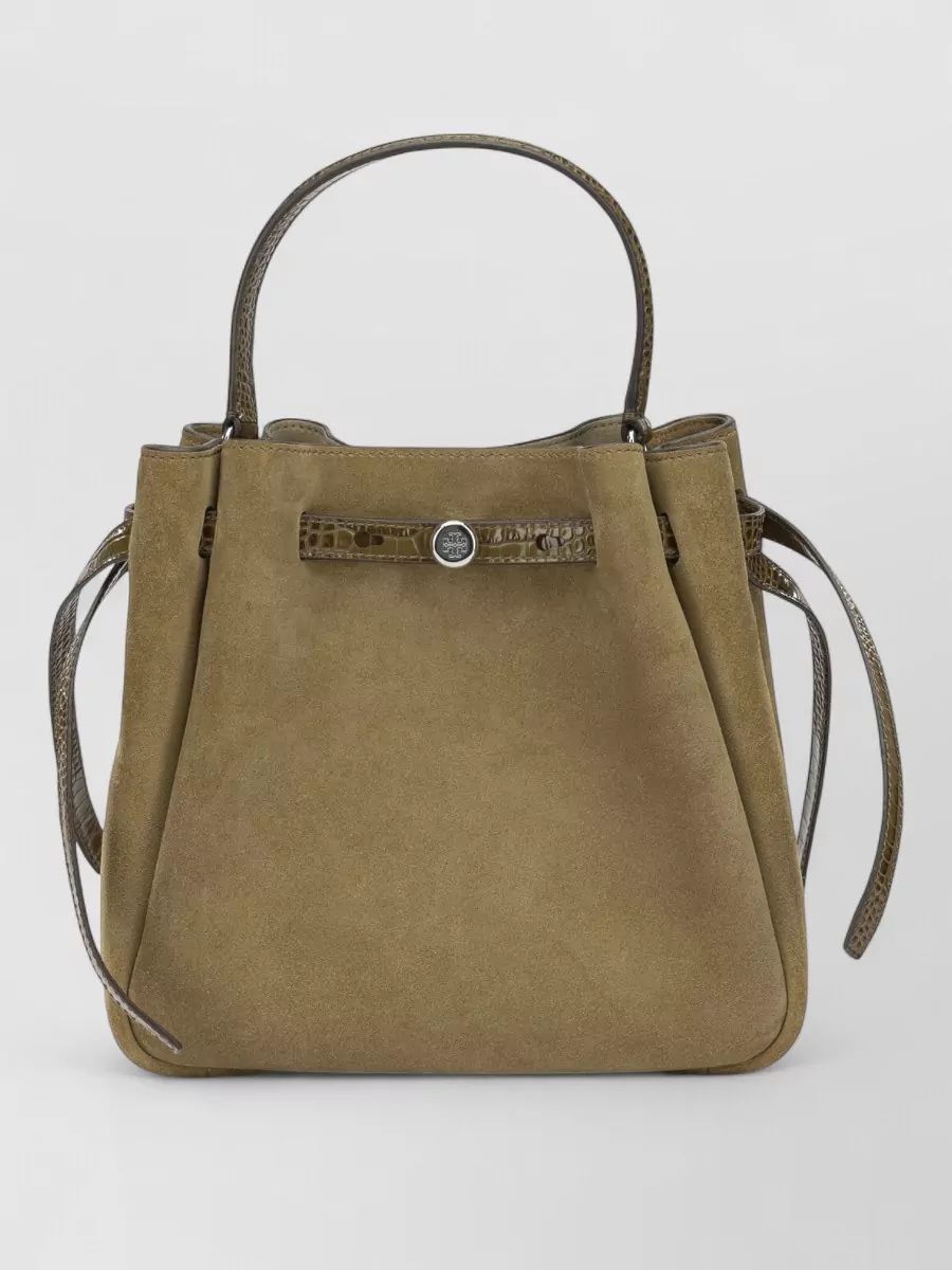 TORY BURCH 로미 스웨이드 버킷백