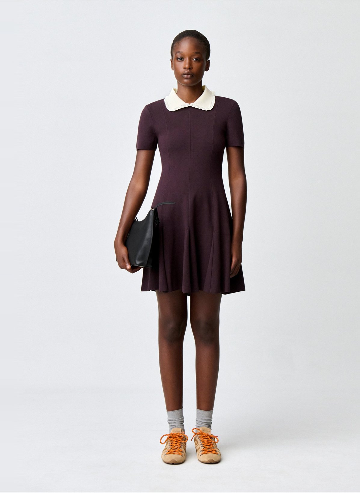 Claudie Pierlot  탈부착 가능한 칼라 미니 원피스