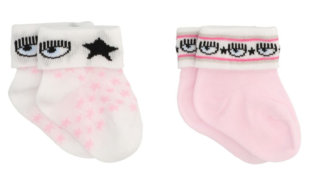 Chiara Ferragni Kids 로고 인타르시아 양말