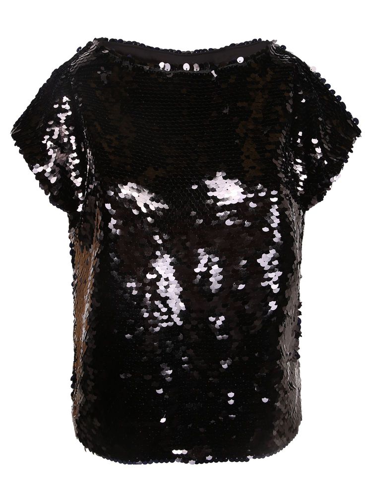 ALBERTA FERRETTI 스팽글 장식 크루넥 탑