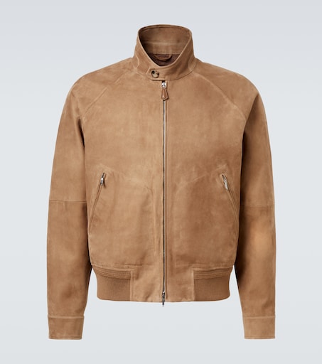 LOROPIANA 노박 스웨이드 봄버 자켓