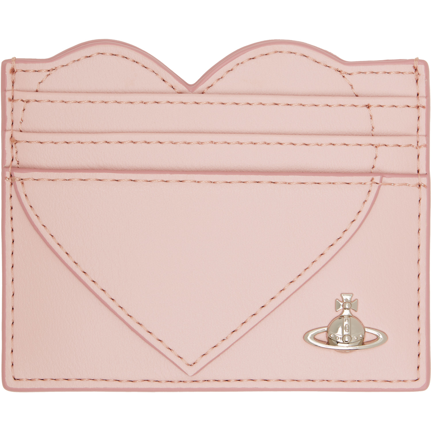 VIVIENNE WESTWOOD 핑크 하트 카드 홀더