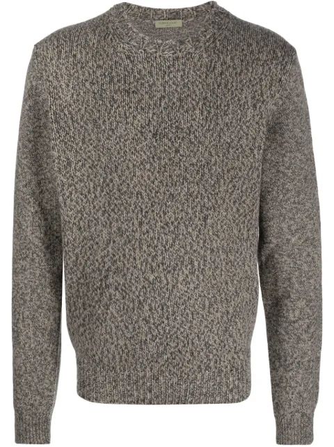 Corneliani 멜란지 니트 크루넥 점퍼