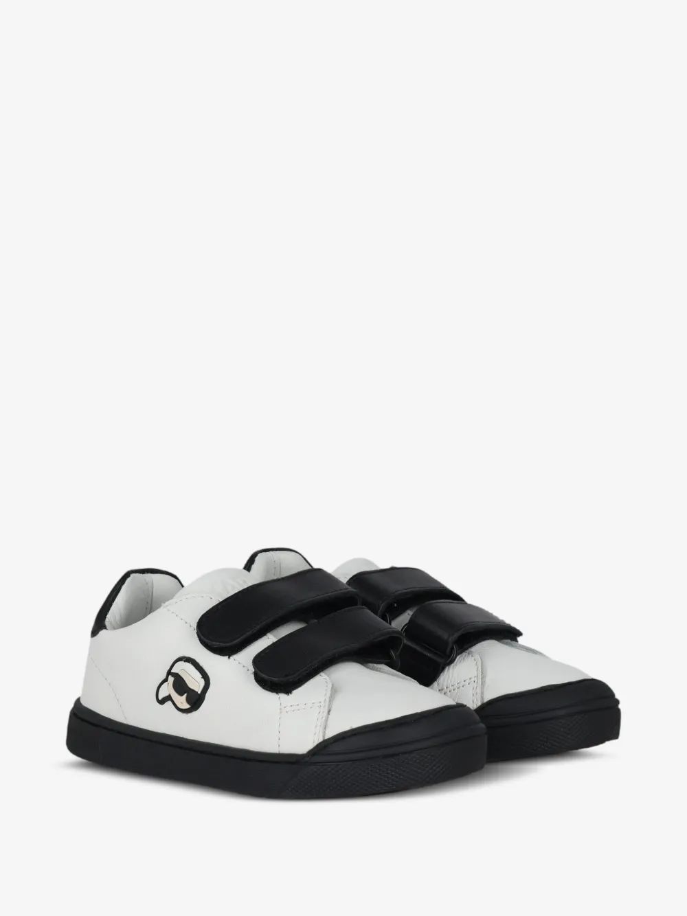 Karl Lagerfeld Kids 로고 패치 터치 스트랩 스니커즈