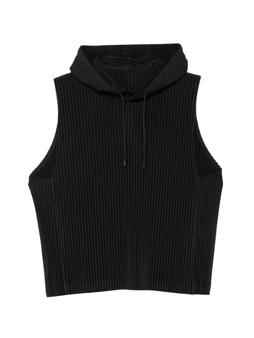 HOMME PLISSE 플리츠 후드 조끼