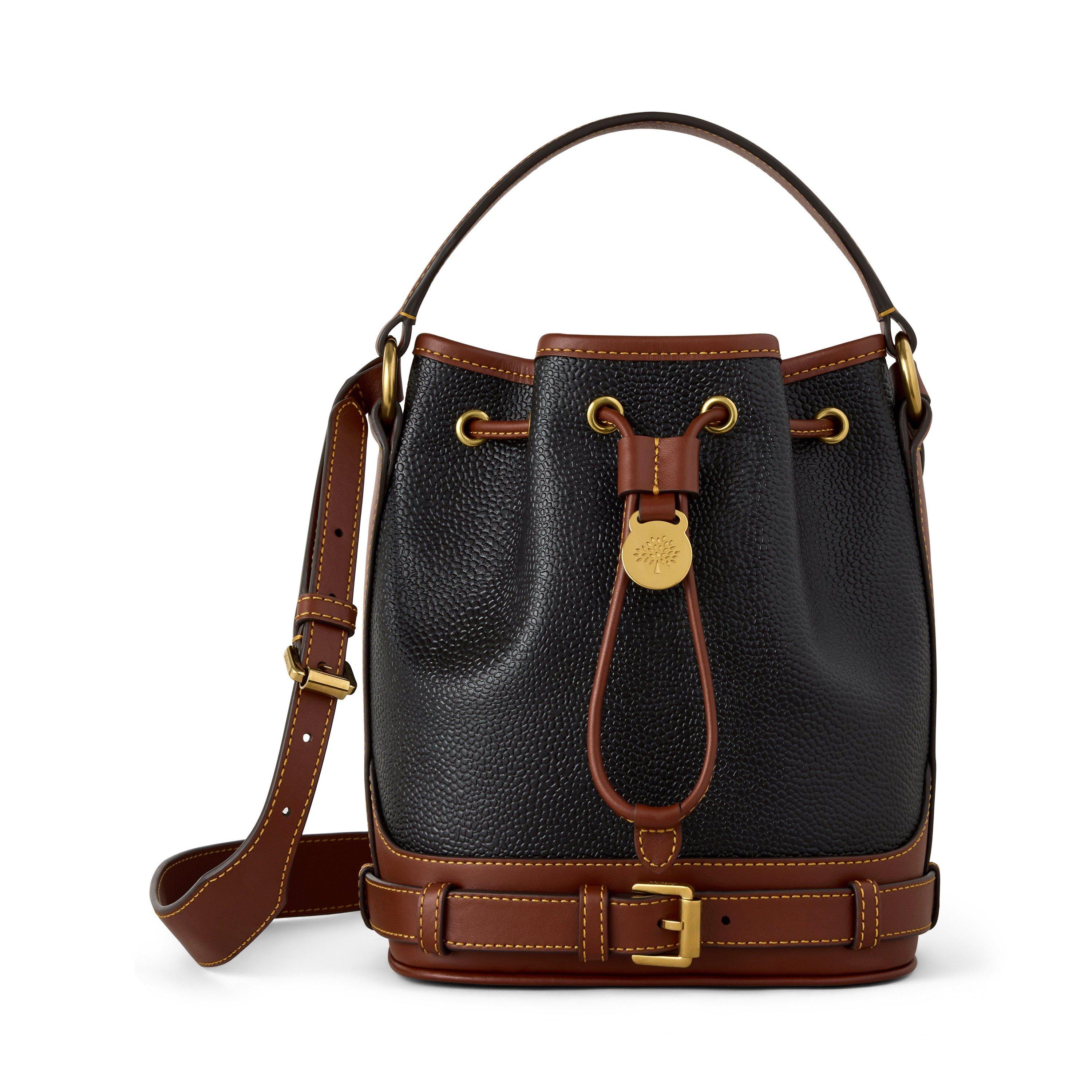 MULBERRY 여성 스코치그레인 소가죽 버킷백