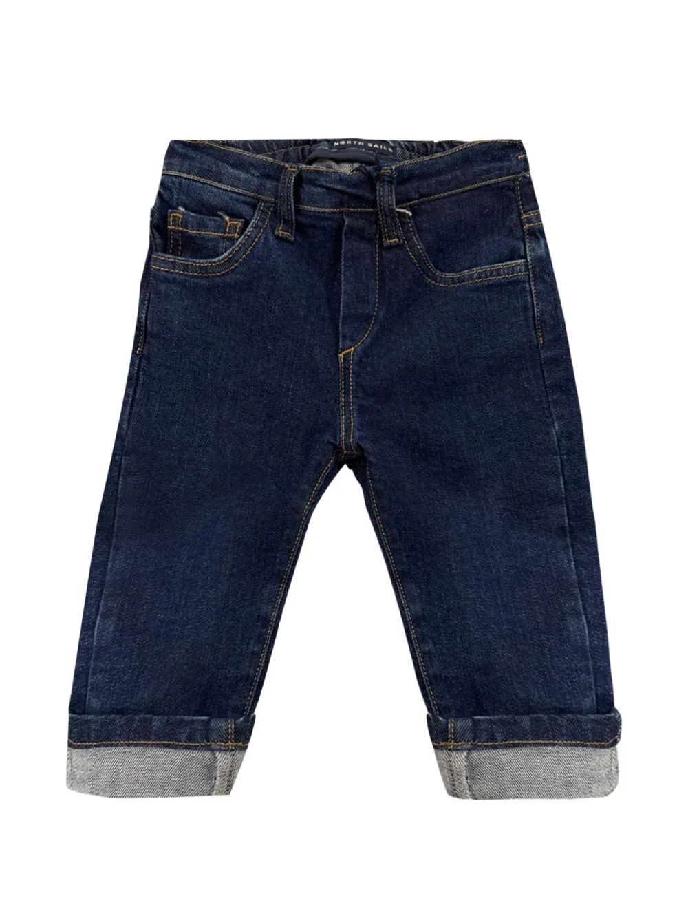 North Sails Kids 로고 패치 턴업 진