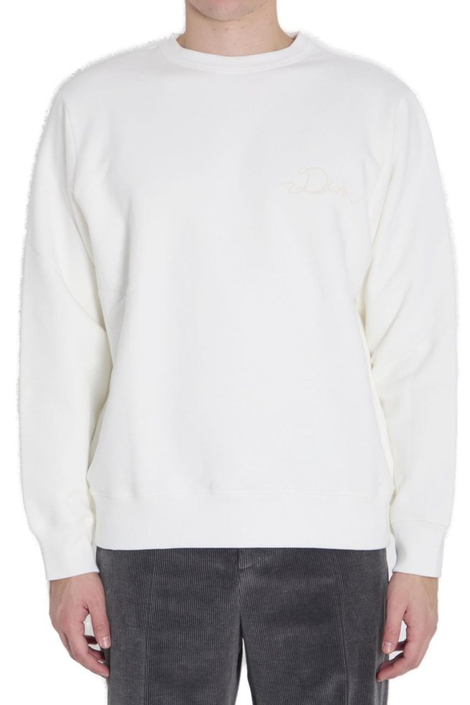 Dior Homme 리본 크루넥 스웨트셔츠