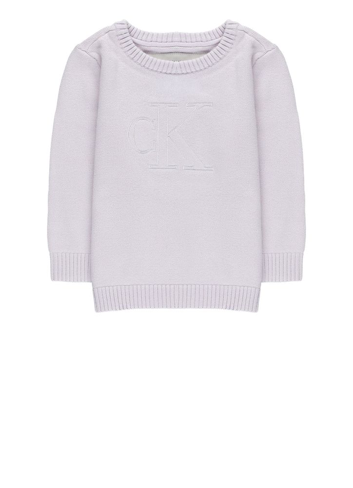 Calvin Klein Kids 로고 니트 스웨터