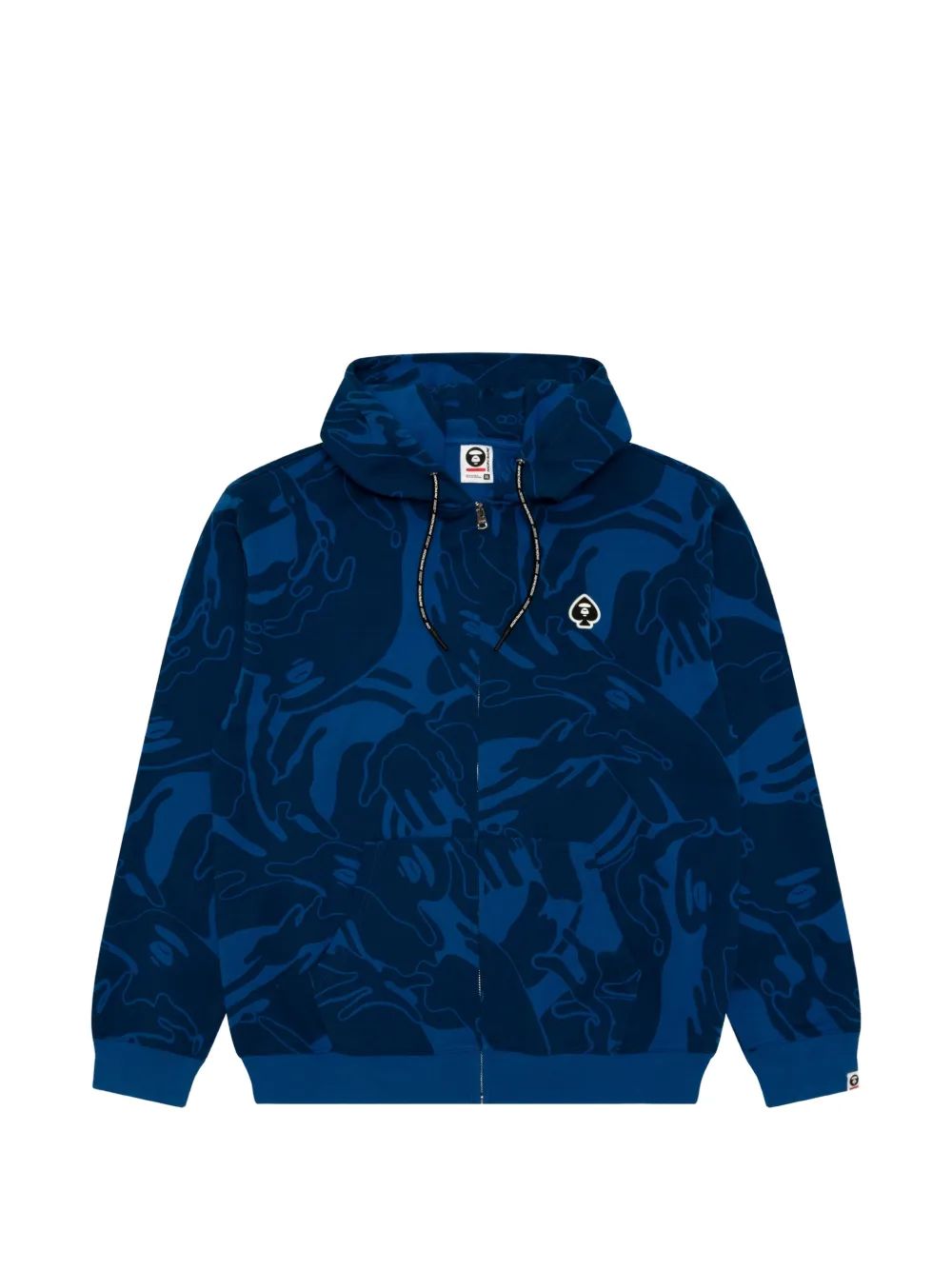 AAPE by A Bathing Ape 카모플라주 프린트 집업 후드