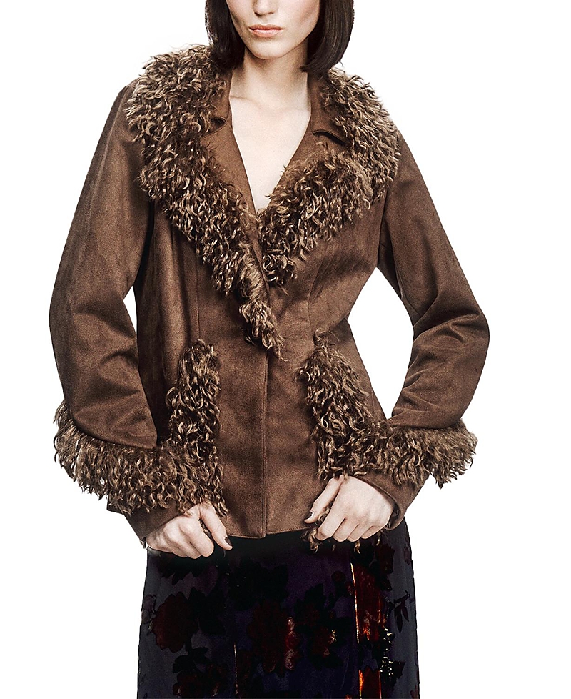 ANNA SUI 페이크 스웨이드 자켓