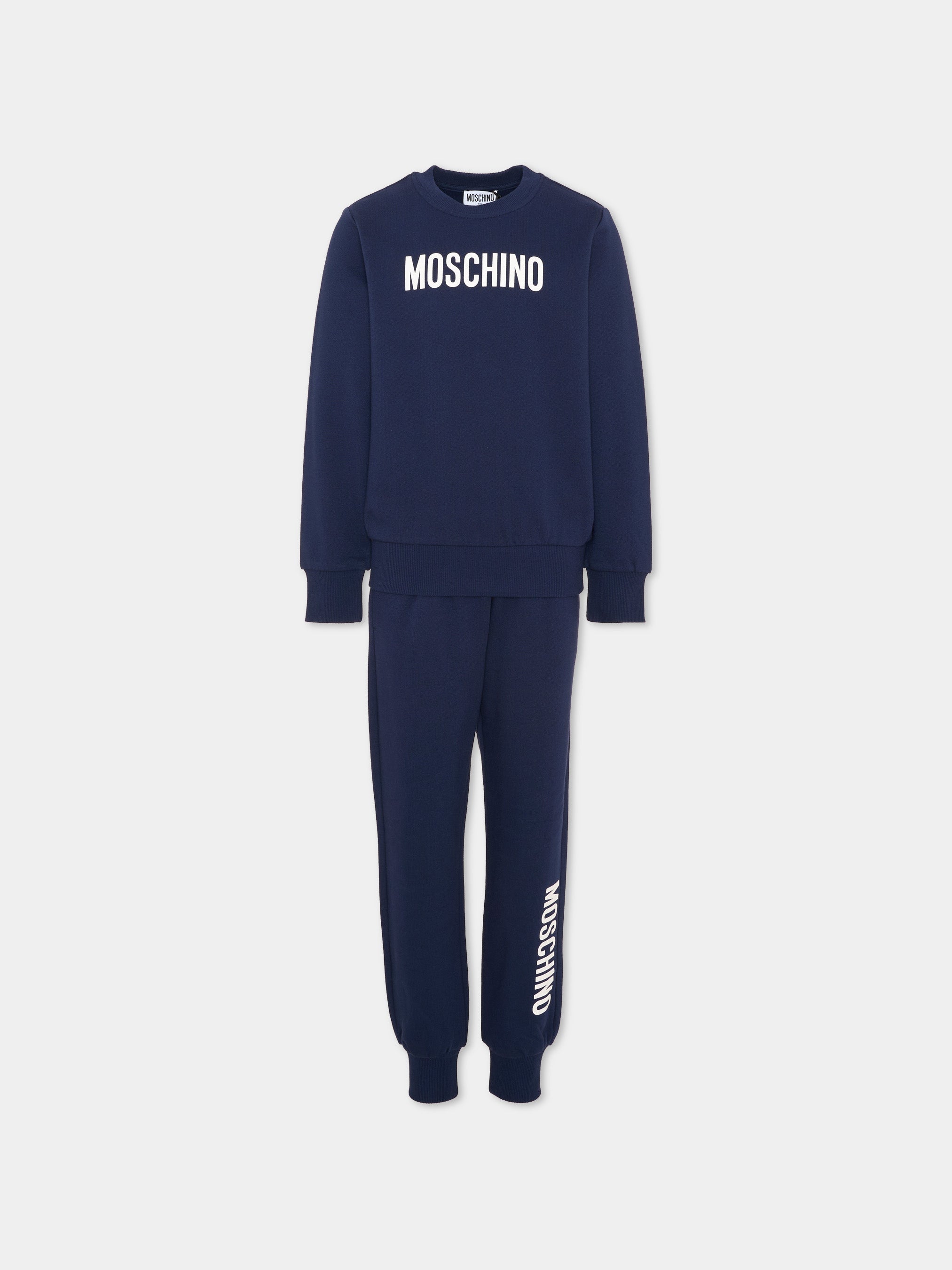 Moschino Kids 로고 포인트 키즈 롱 스포츠 수트