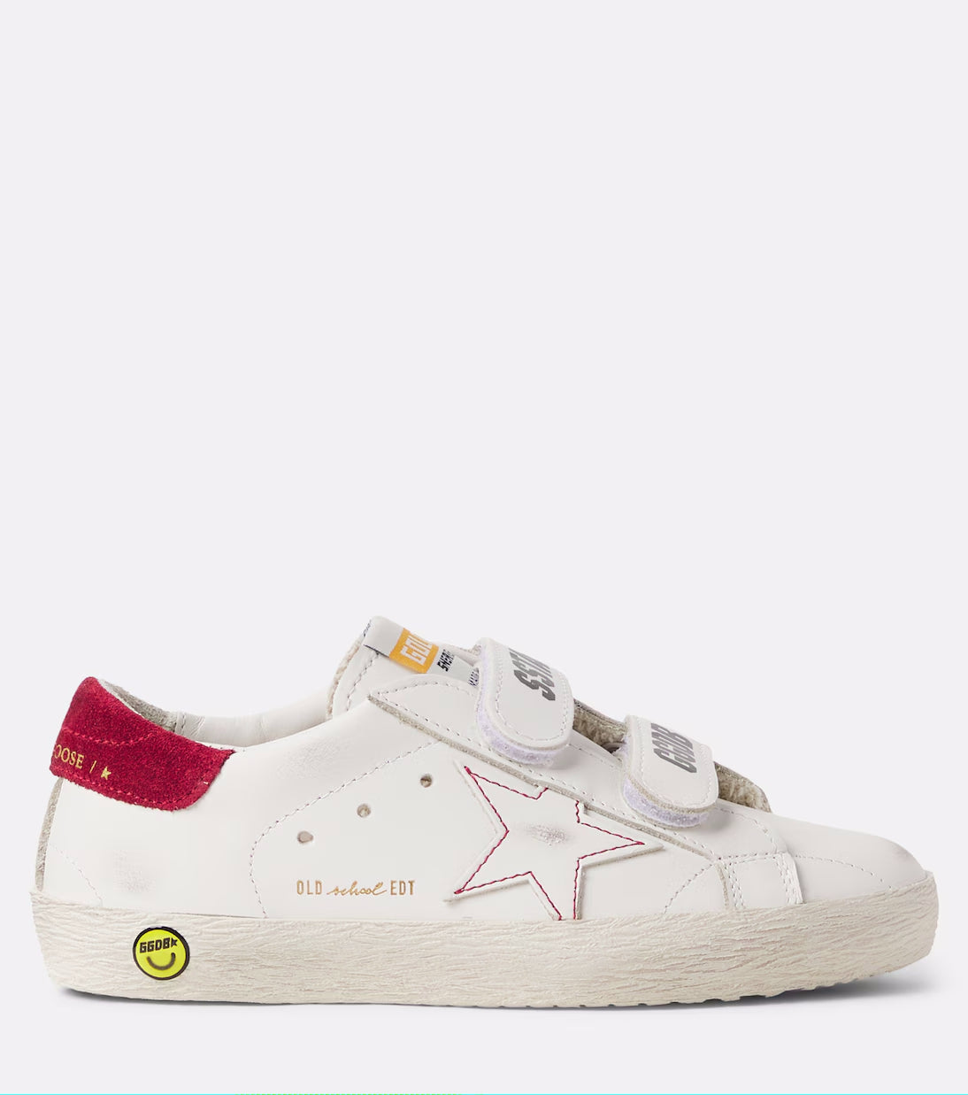 Golden Goose Kids 키즈 가죽 미니 스니커즈 벨크로