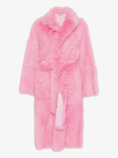 Blumarine 버튼업 퍼 코트