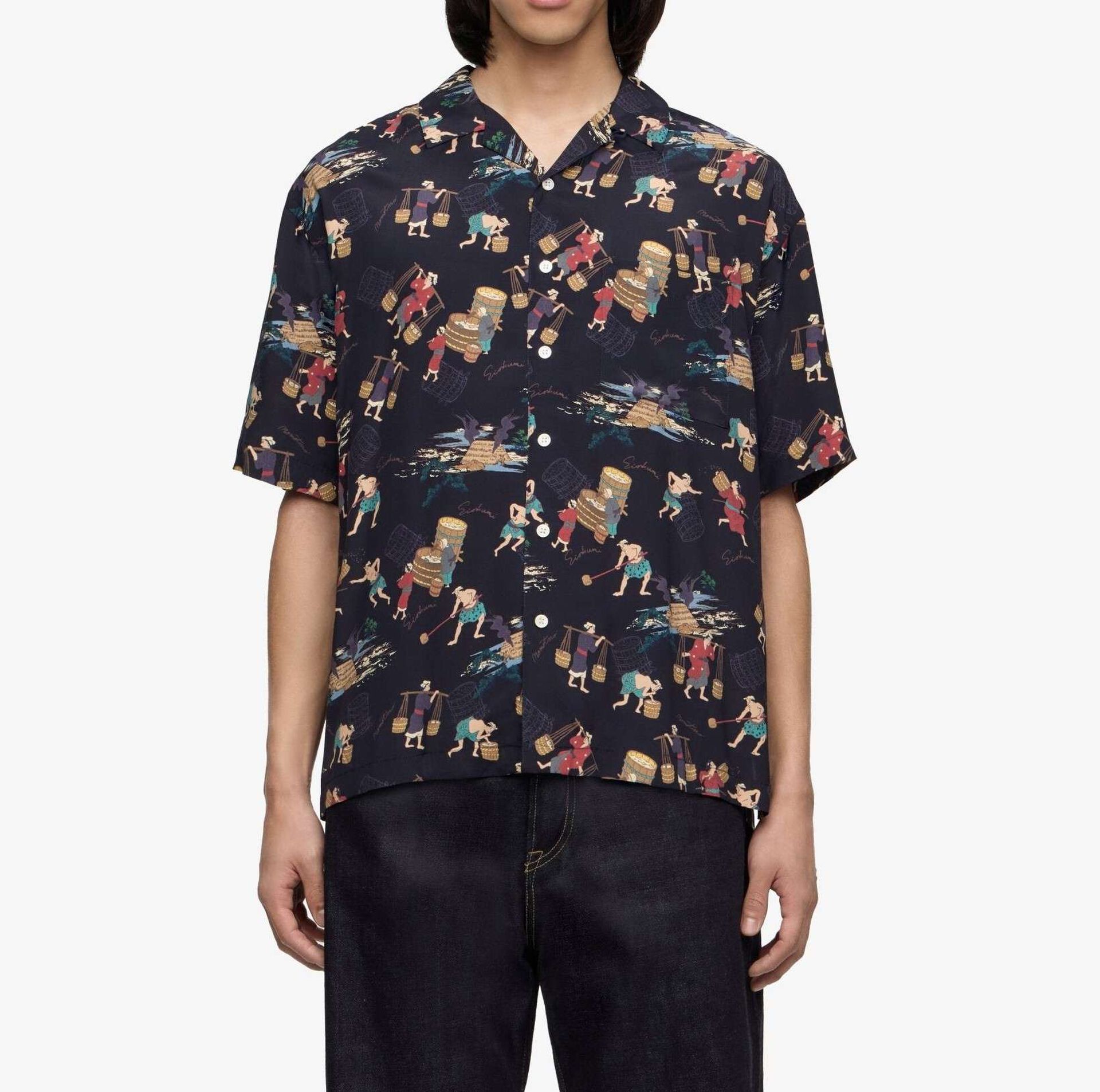 MOMOTARO JEANS 레옹 반팔 셔츠