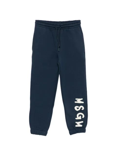 MSGM Kids 로고 프린트 트랙 팬츠