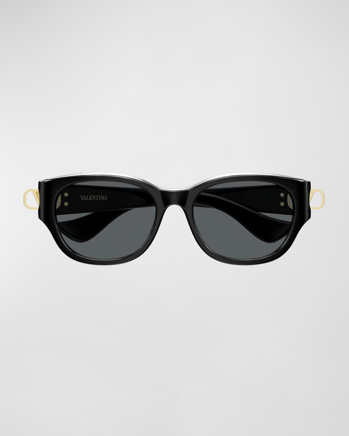 VALENTINO GARAVANI 브이로고 시그니처 55mm 캣아이 선글라스