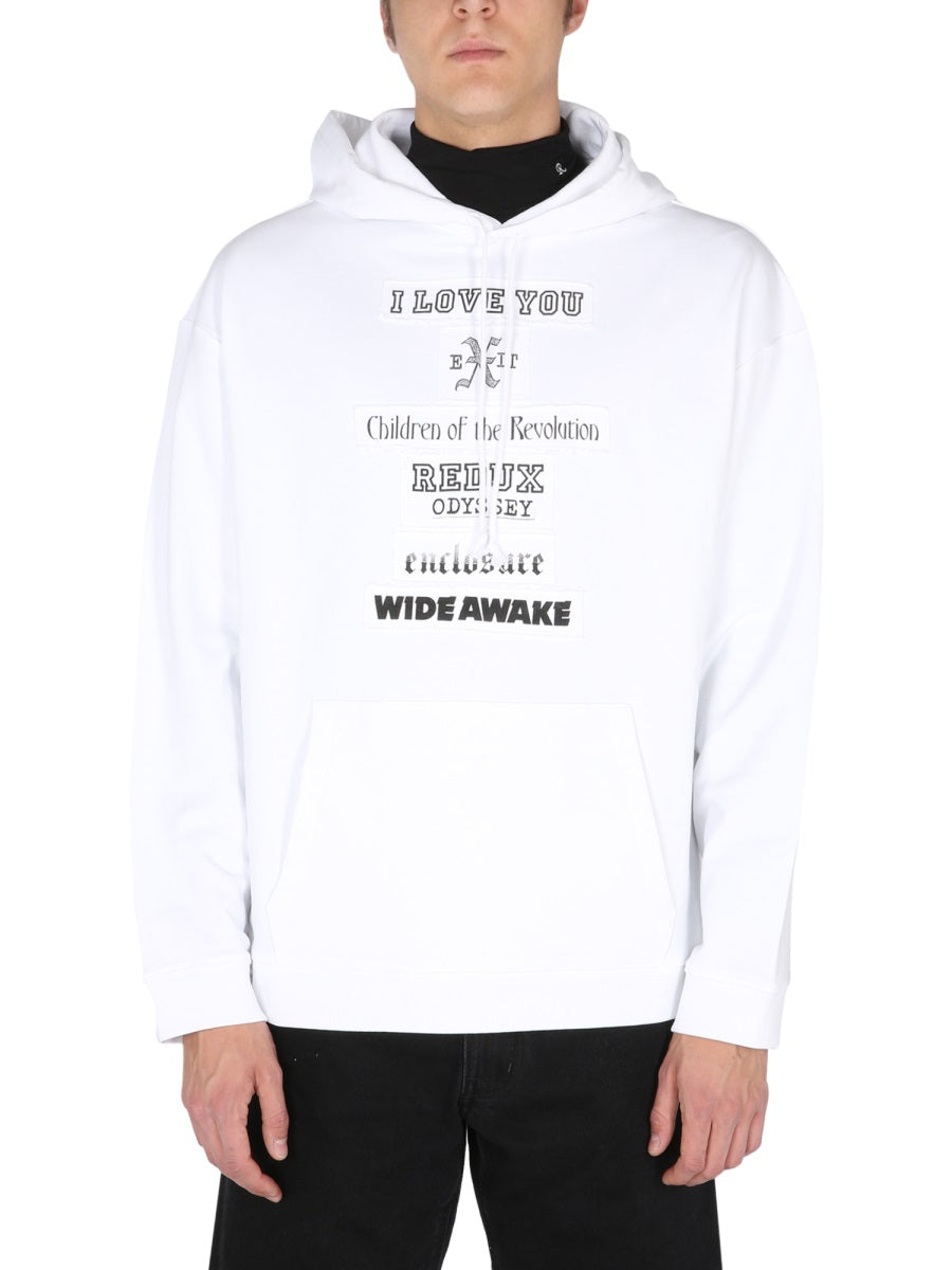 RAF SIMONS 아이 러브 유 후드