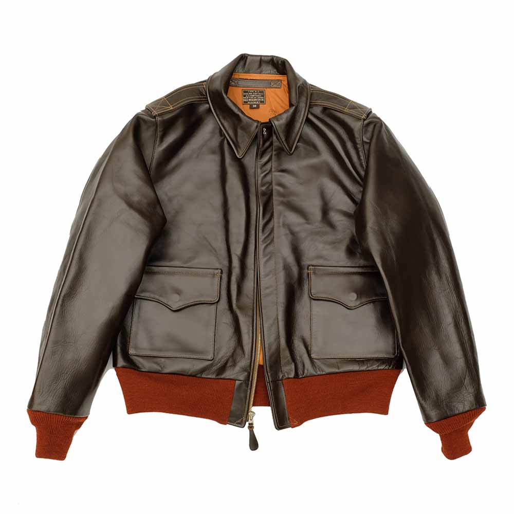 BUZZ RICKSON'S A-2 자켓 BUZZ RICKSON RED RIB 버전 BR80644