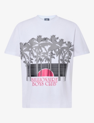 BILLIONAIRE BOYS CLUB 호라이즌 로고 프린트 면 티셔츠