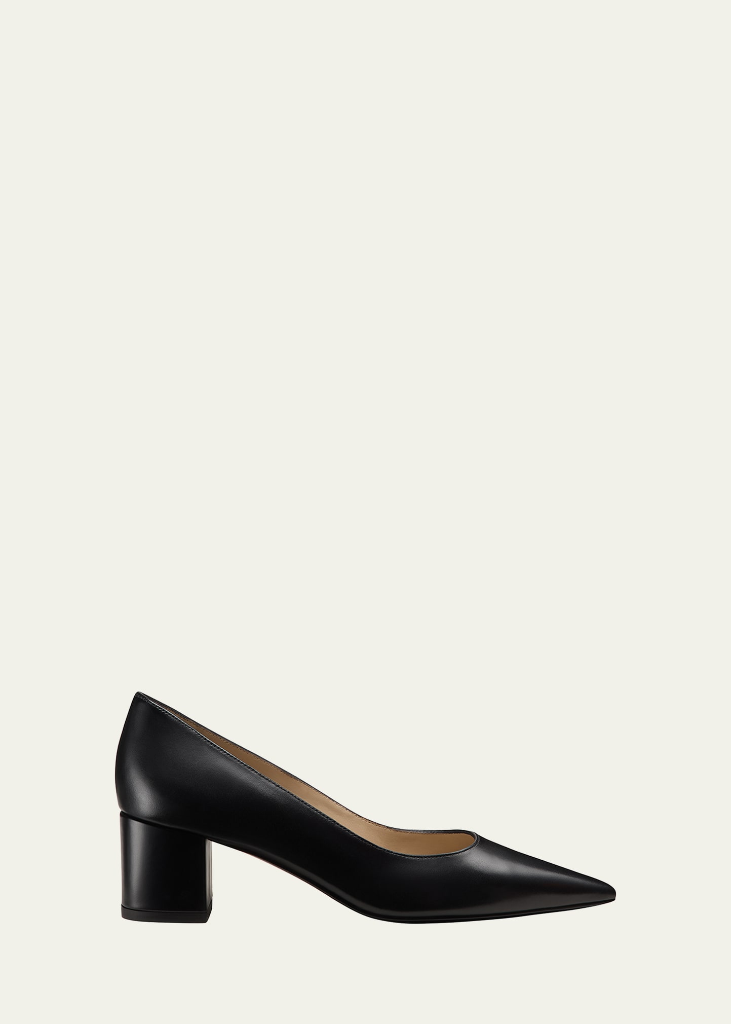 STUART WEITZMAN 스튜어트 가죽 블록힐 펌프스