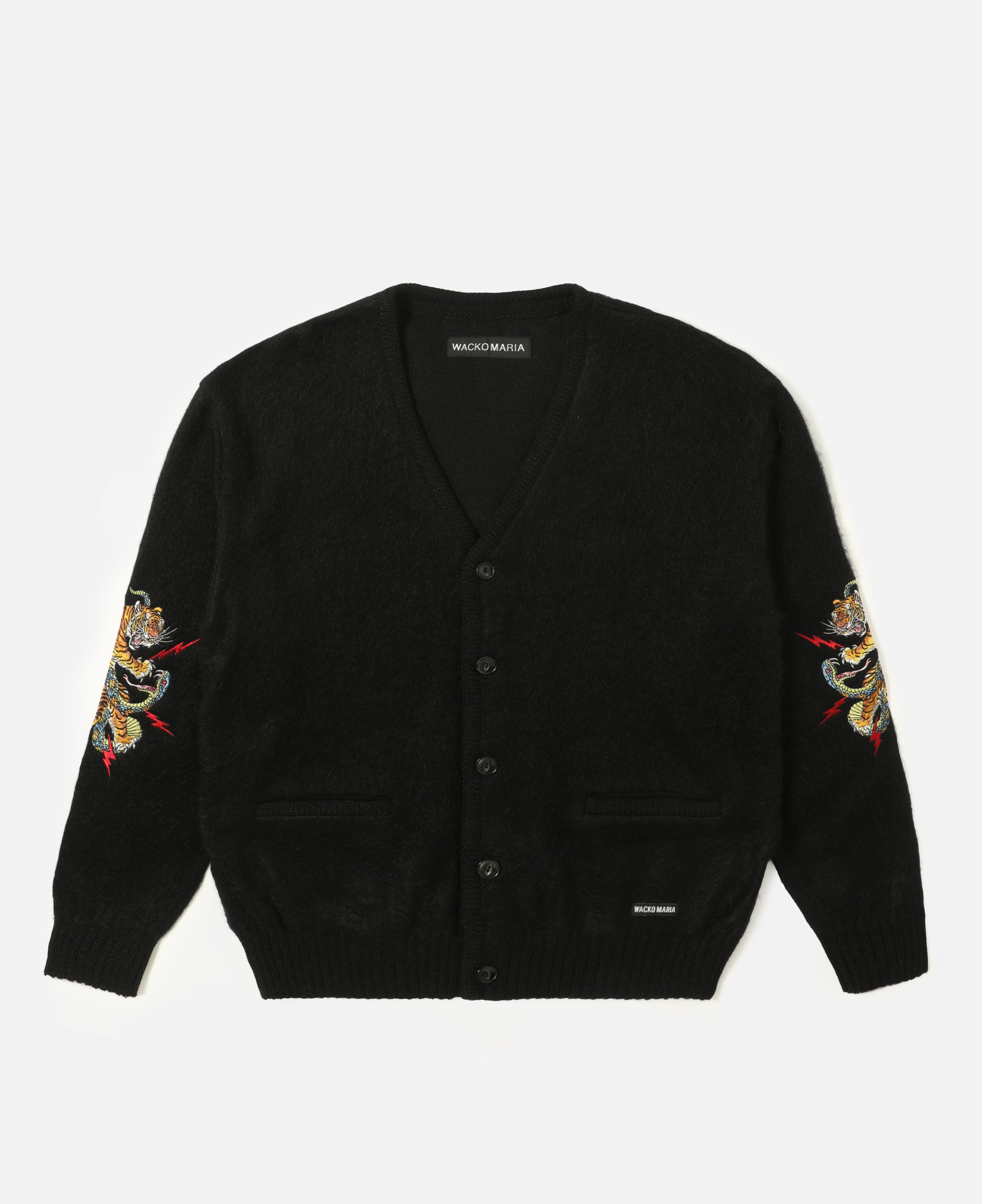 WACKO MARIA 엑스 팀 레히 모헤어 가디건
