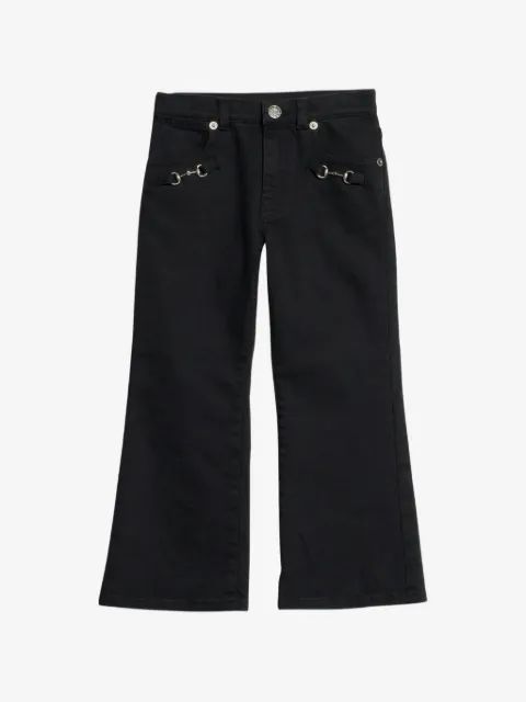 Gucci Kids 호스빗 디테일 플레어 진