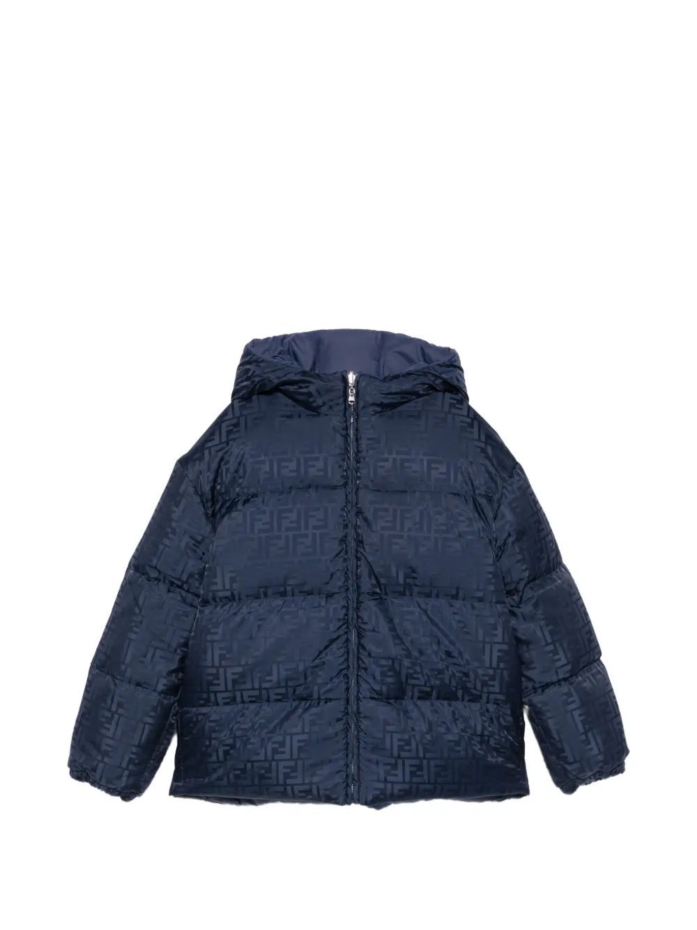Fendi Kids FF 로고 집업 패딩 자켓