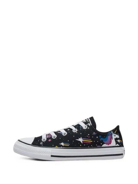 Converse Kids 척 테일러 올 스타 옥스 유니콘 프린트 스니커즈