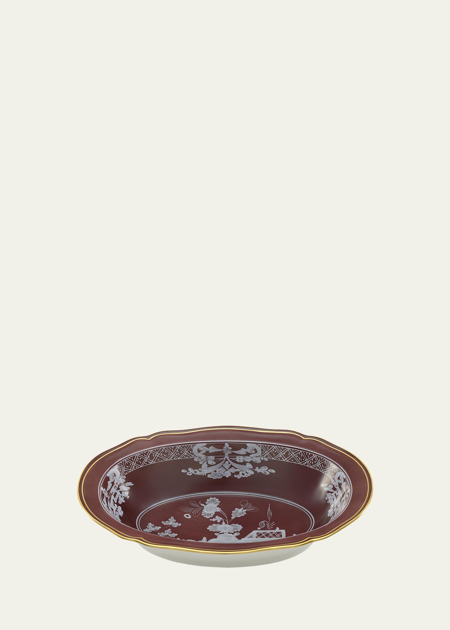 Ginori 1735 오리엔테 이탈리아노 카스타냐 딥 오벌 서빙 볼
