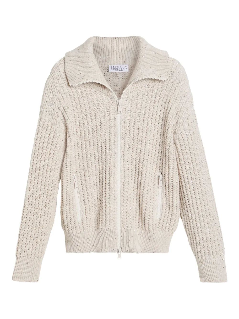 Brunello Cucinelli Kids 코튼 블렌드 가디건