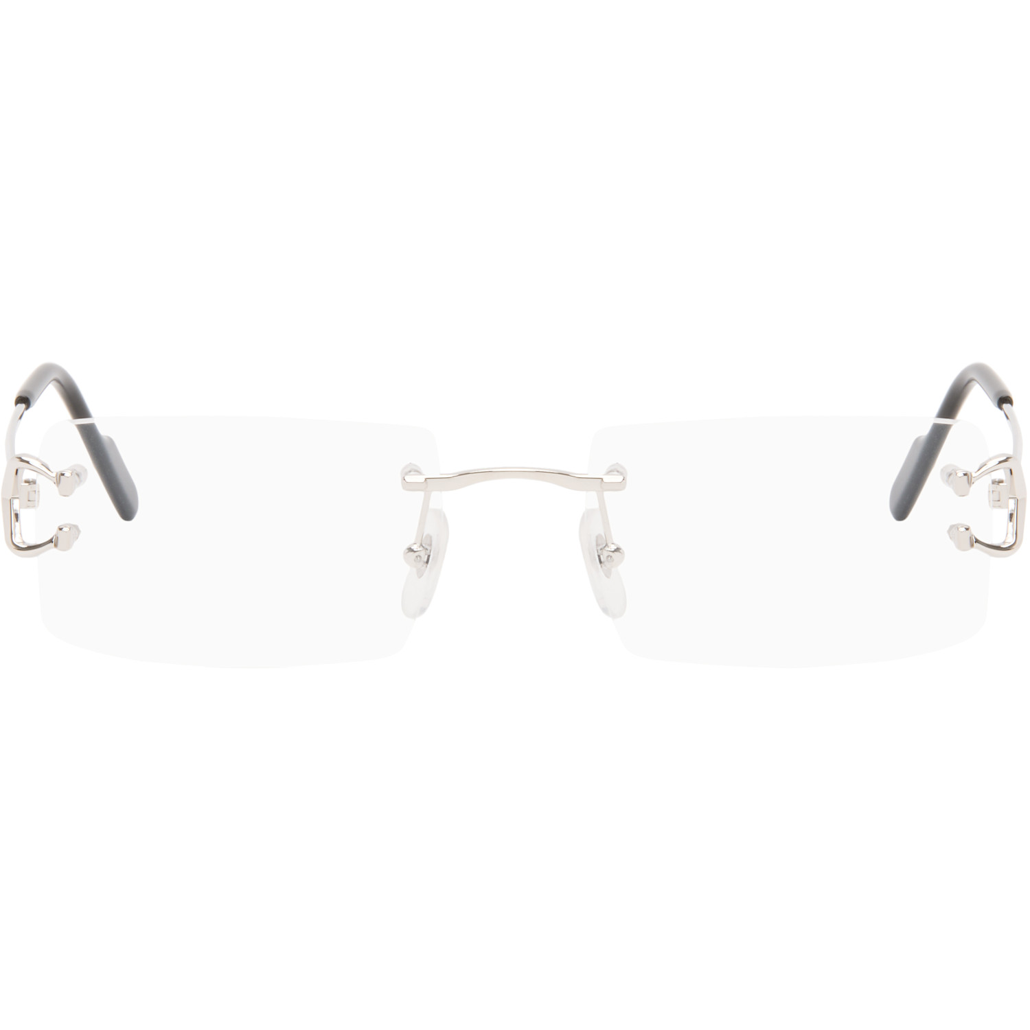 CARTIER 실버 C 드 글라스