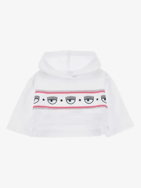 Chiara Ferragni Kids 에일라이크 장식 후드티