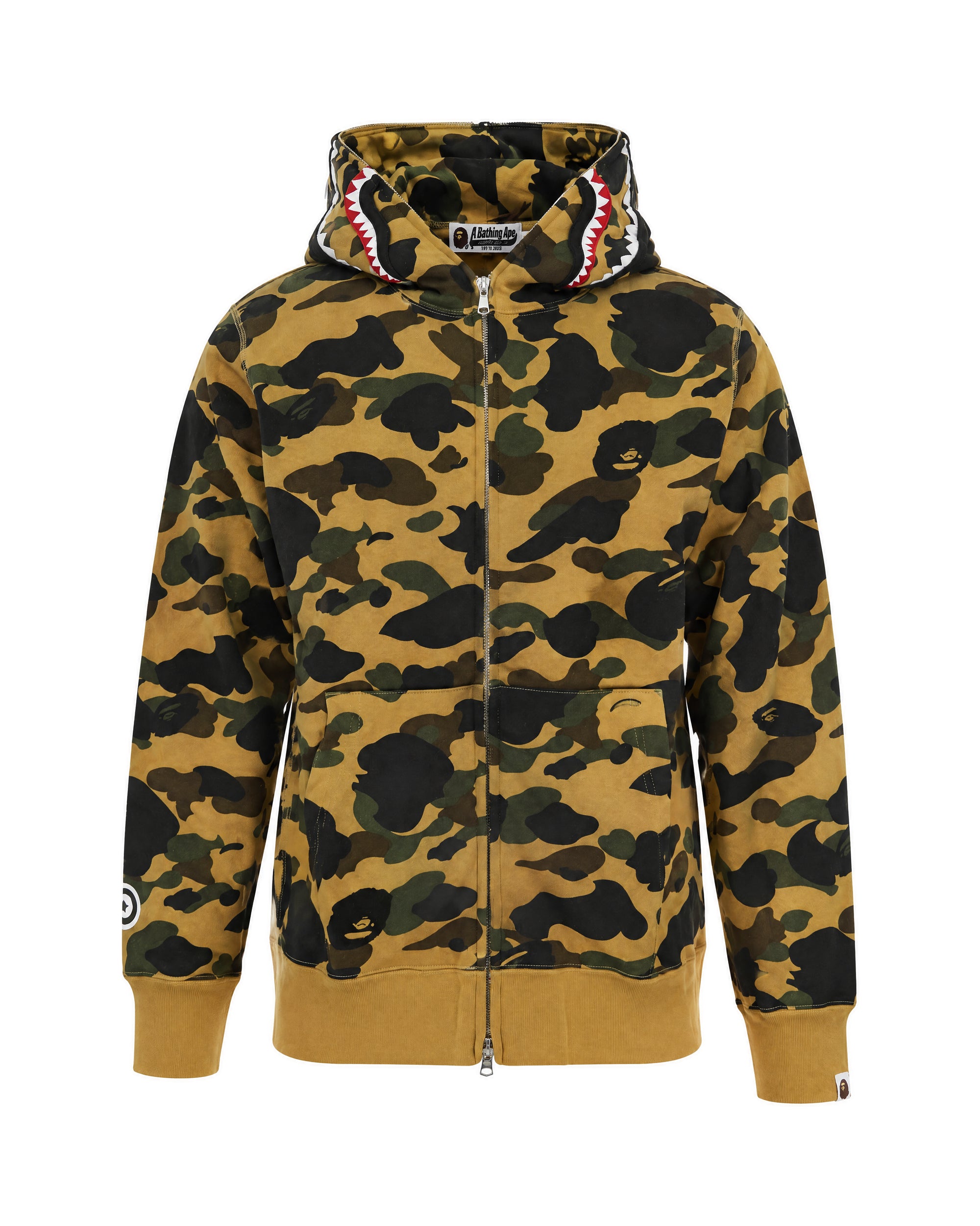 Bape A 베이씽 에이프 카모플라주 집업 후드