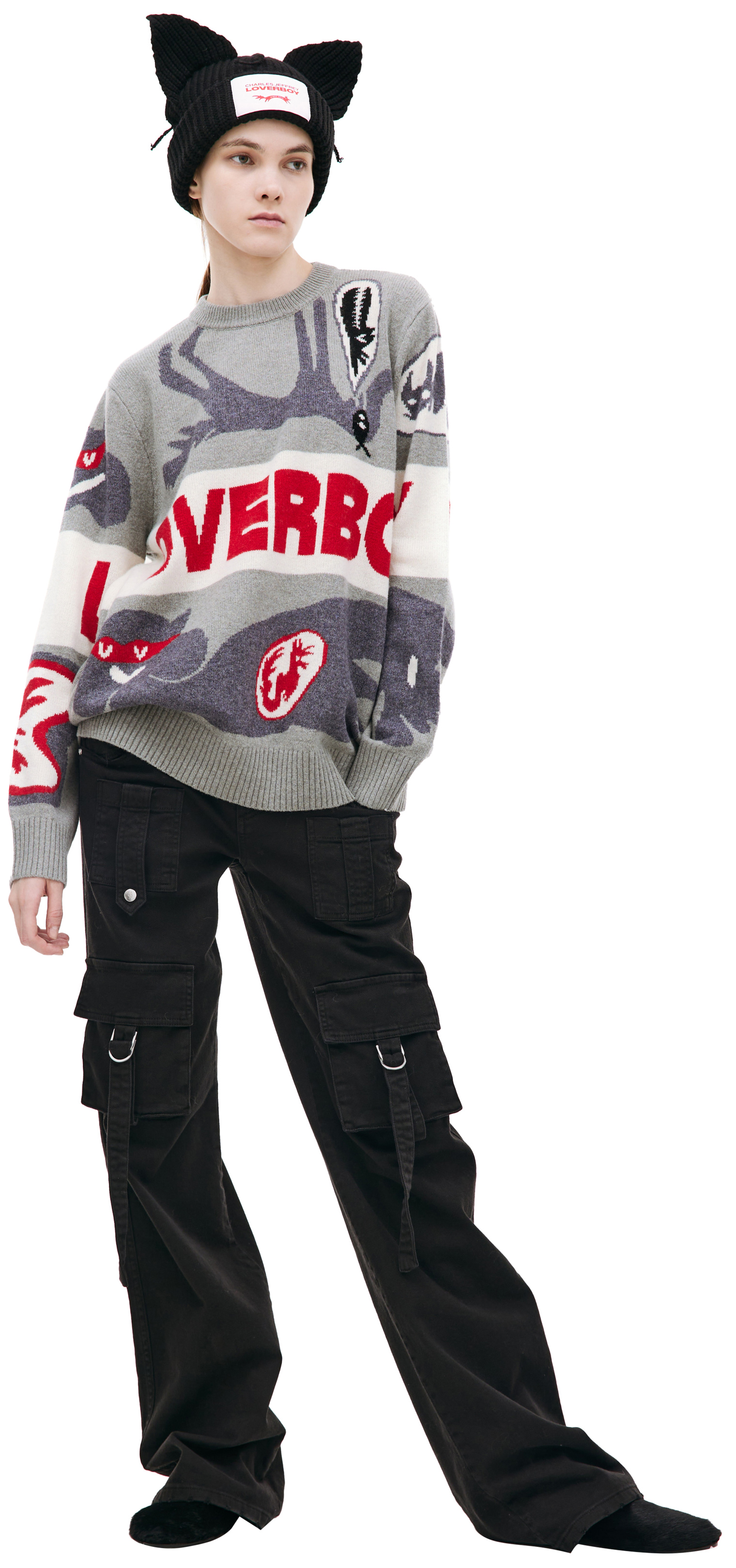 CHARLES JEFFREY LOVERBOY 러버보이 로고 스웨터