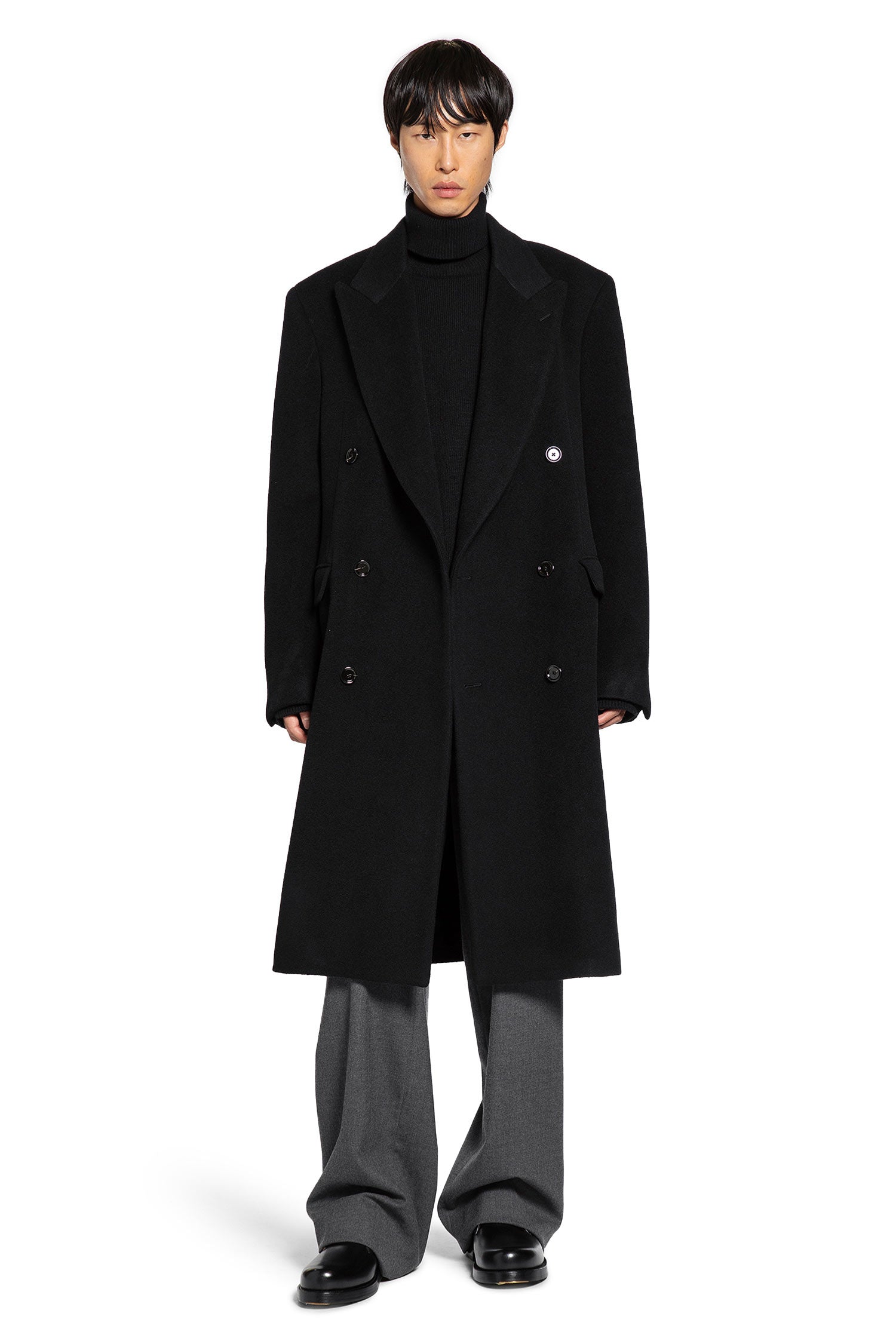 Lardini 울 더블 코트