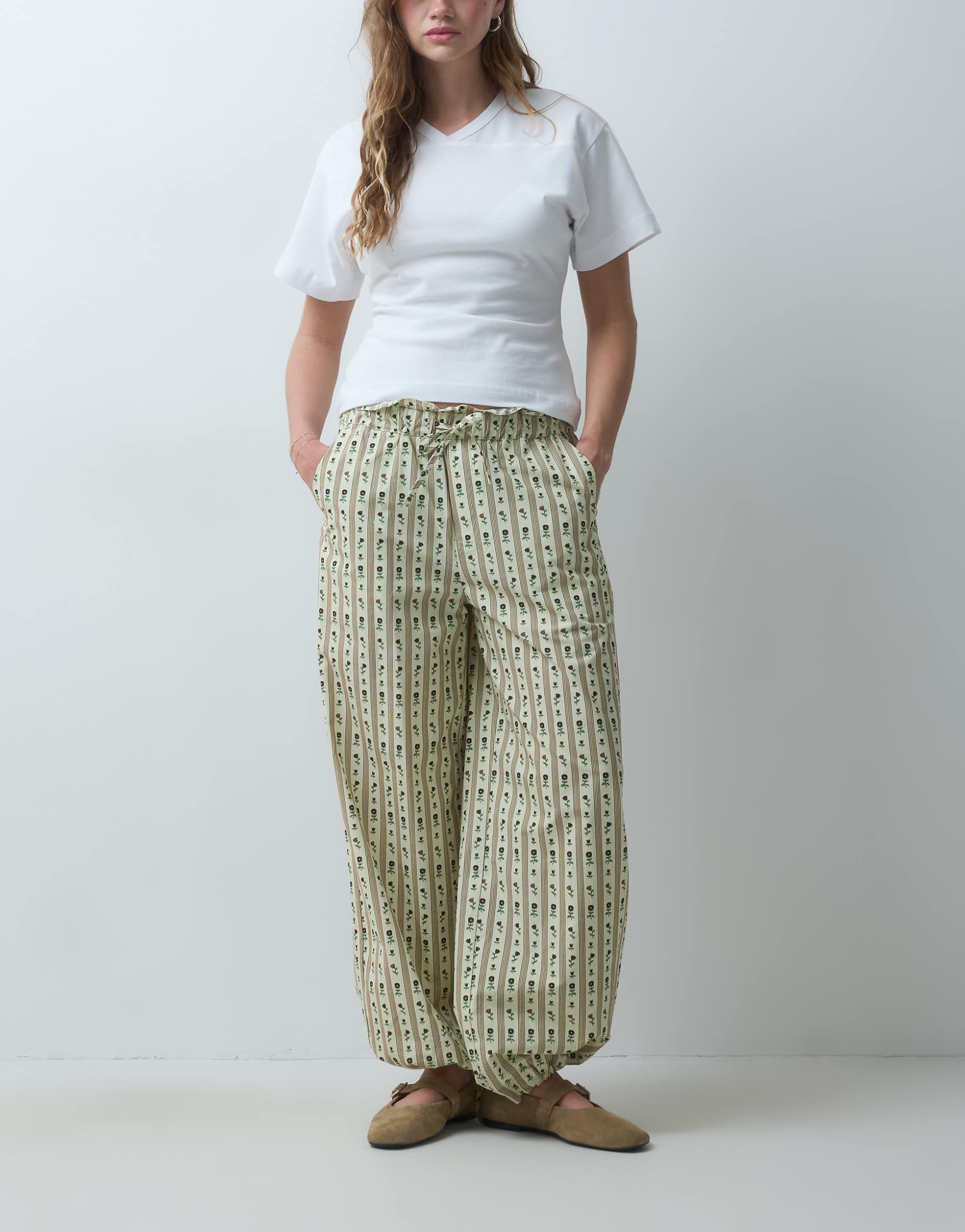 House Of Sunny 코드 빈티지 로즈 코드 바지