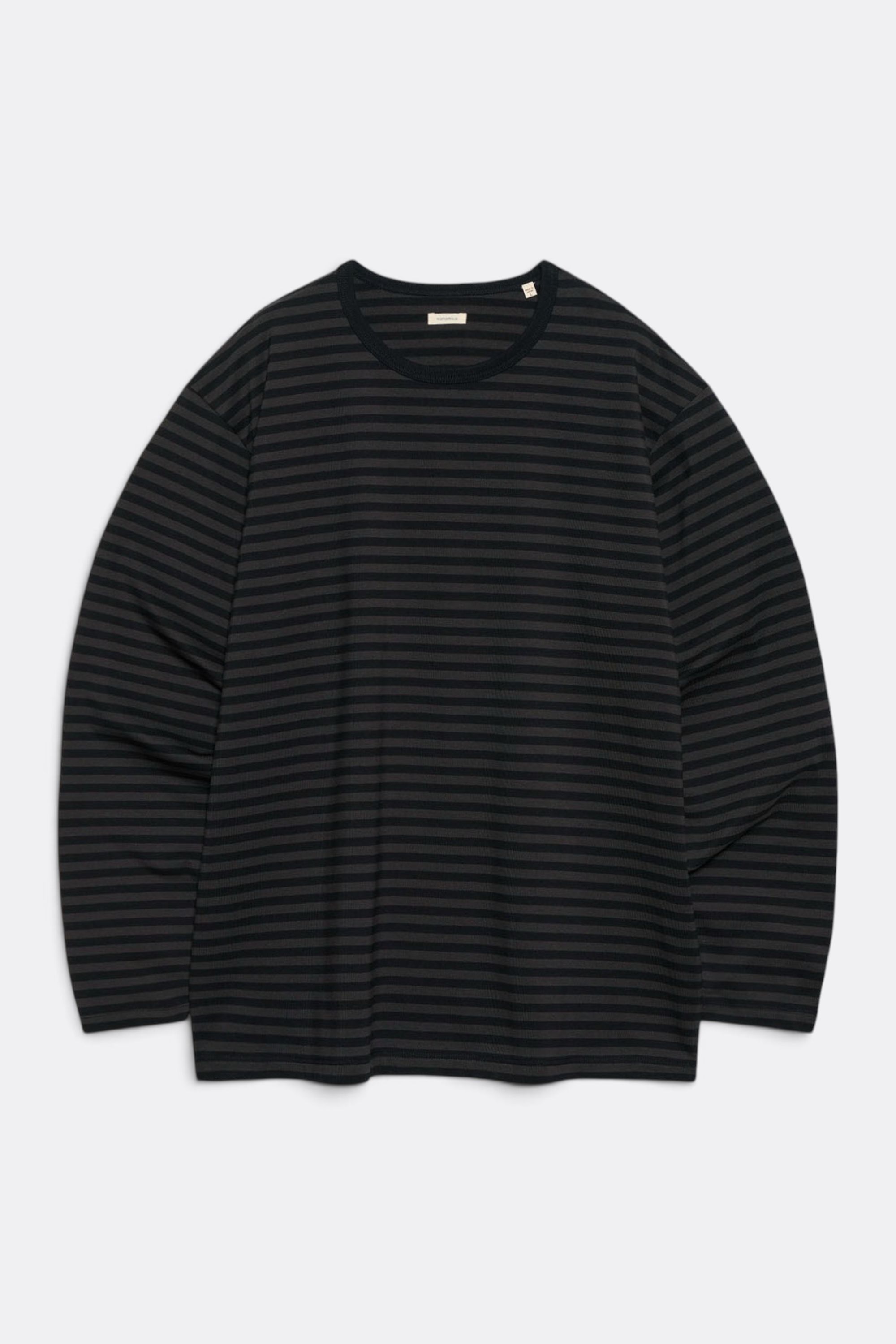 Nanamica 쿨맥스 스트라이프 저지 L/S 티