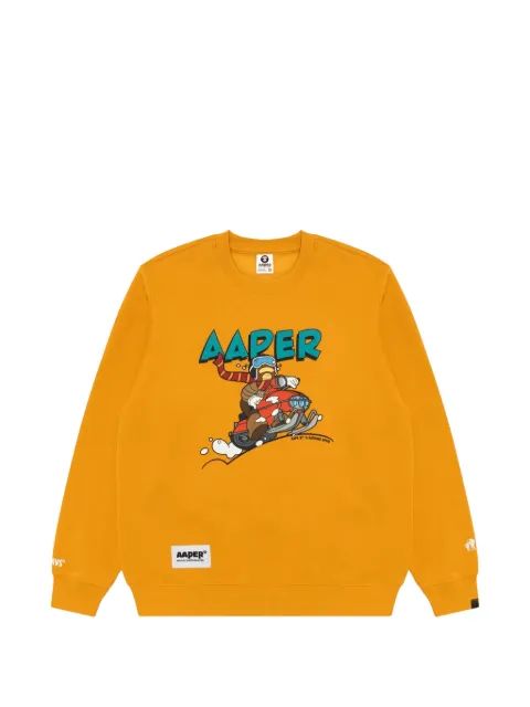 AAPE by A Bathing Ape AAPER 그래픽 프린트 맨투맨