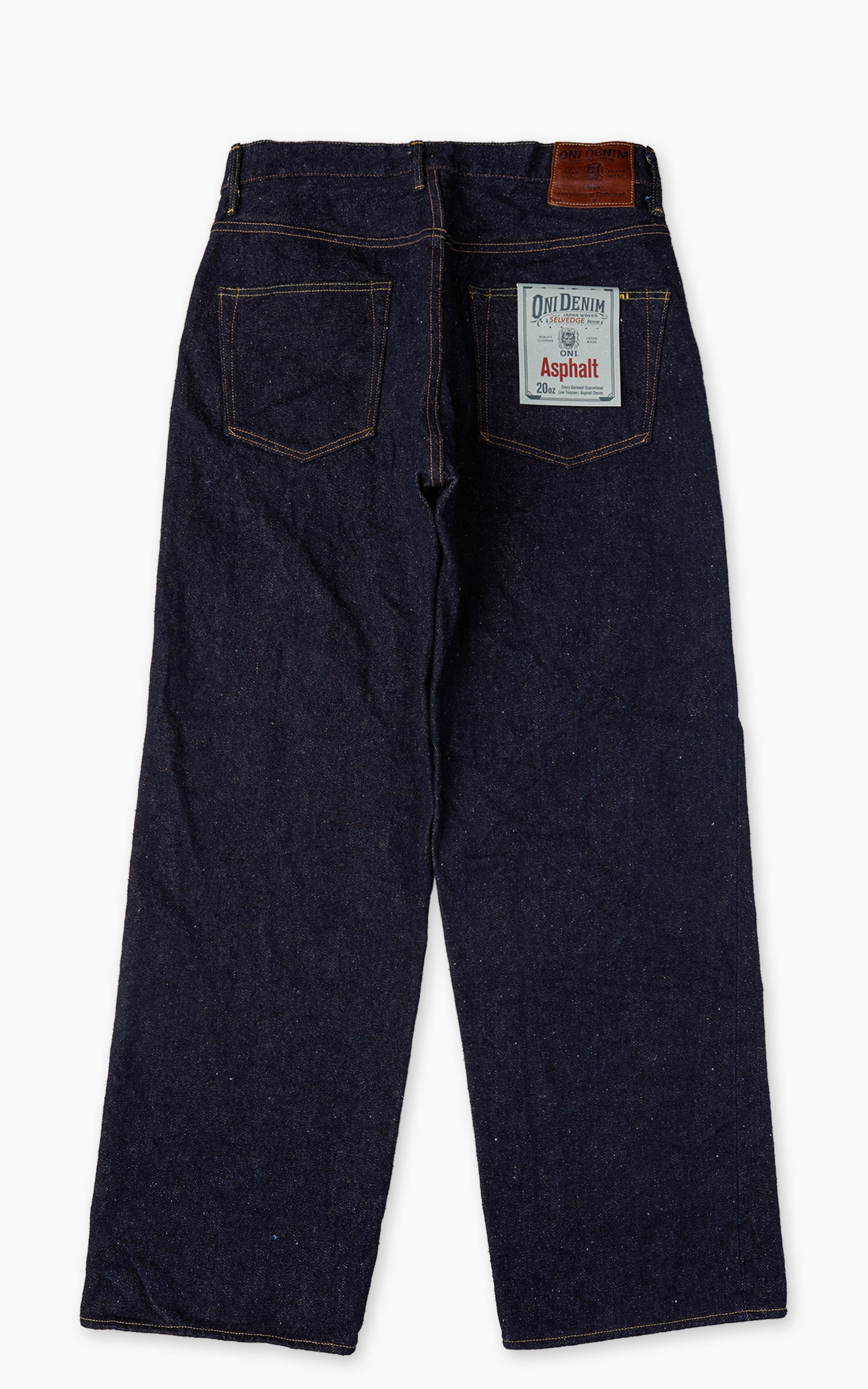 ONI DENIM 222-ASPHALT 슈퍼 와이드 스트레이트 데님 20oz