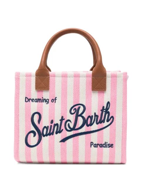 MC2 SAINT BARTH 바니티 미디엄 스트라이프 패턴 토트백