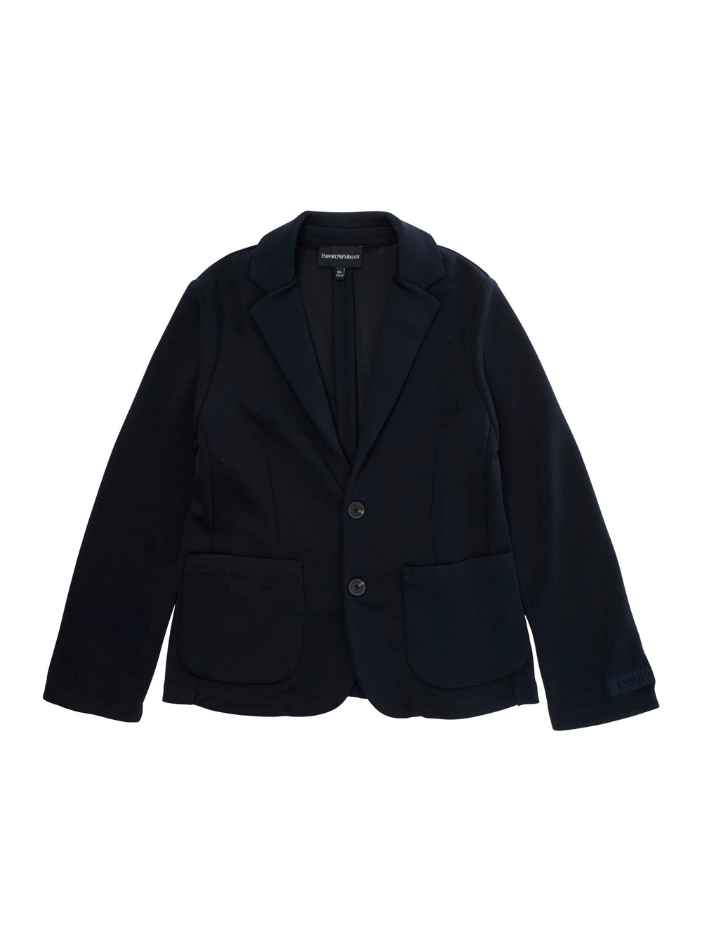 Emporio Armani Kids 아기 남아 모달 스트레치 싱글 브레스트 자켓