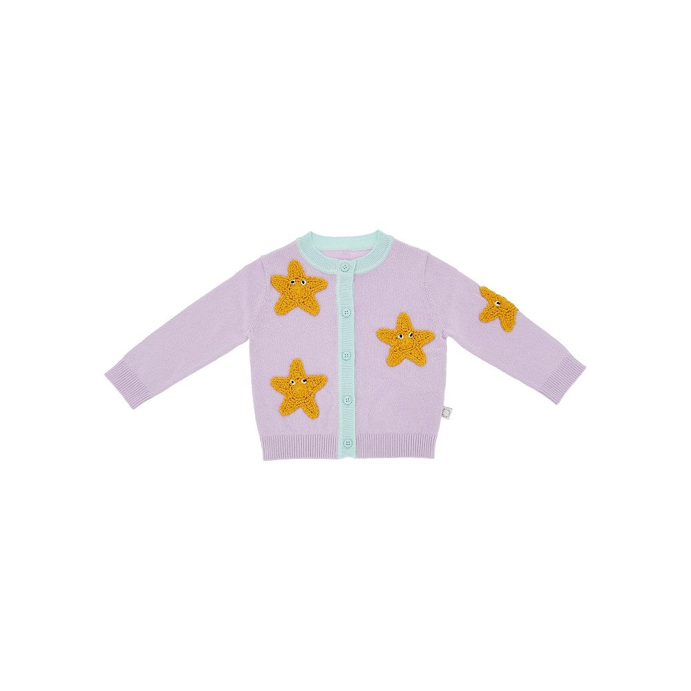 STELLA MCCARTNEY 코튼 가디건 자수 별