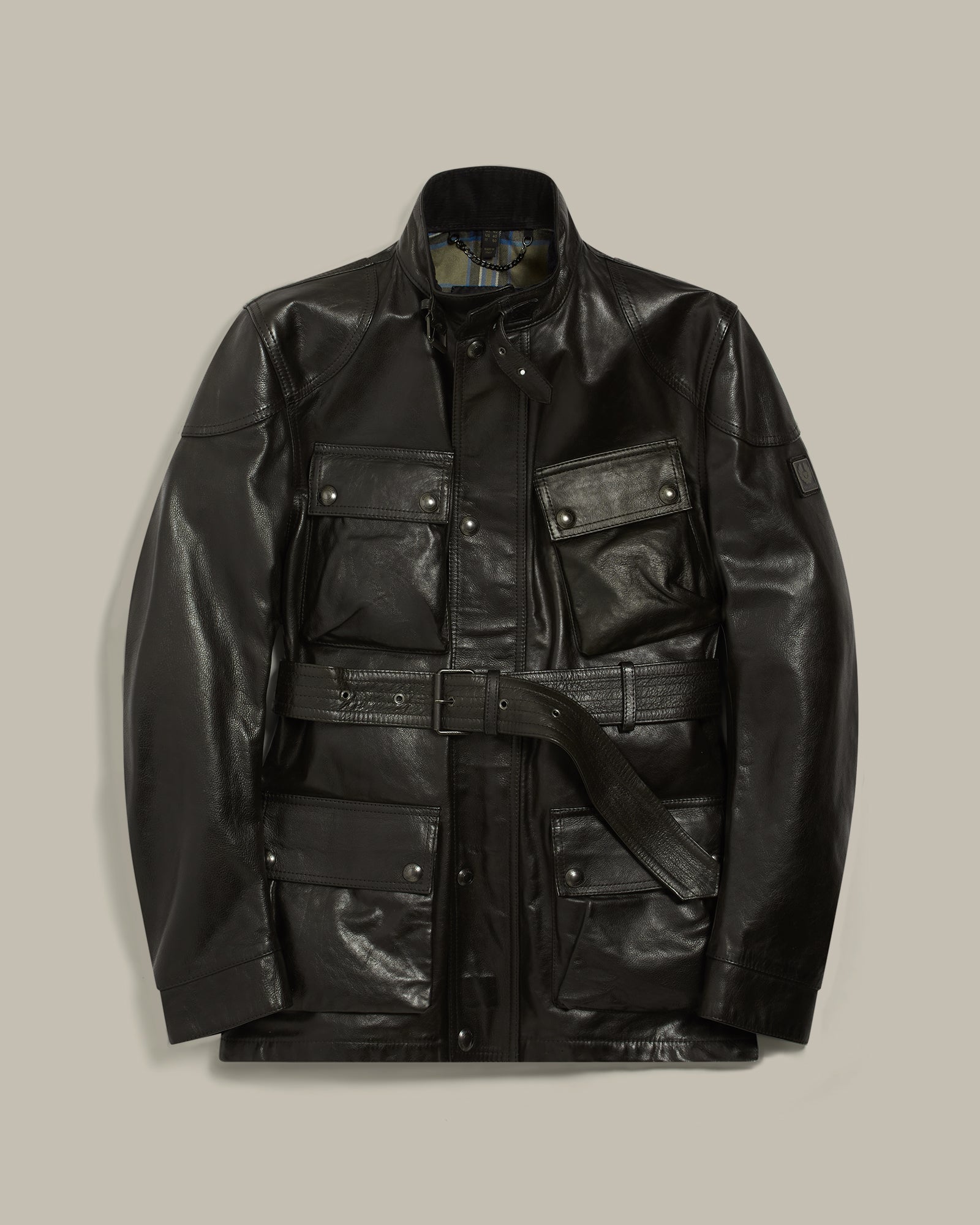 BELSTAFF 트라이얼마스터 이코넨 팬ther 자켓 핸드 왁스 가죽