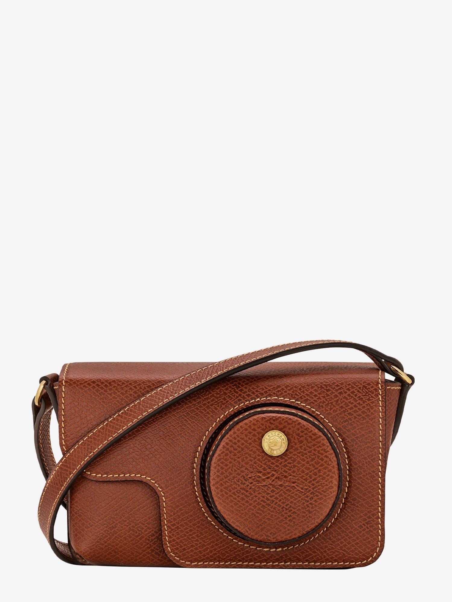 LONGCHAMP 해머드 가죽 에퓨르 XS 카메라 백