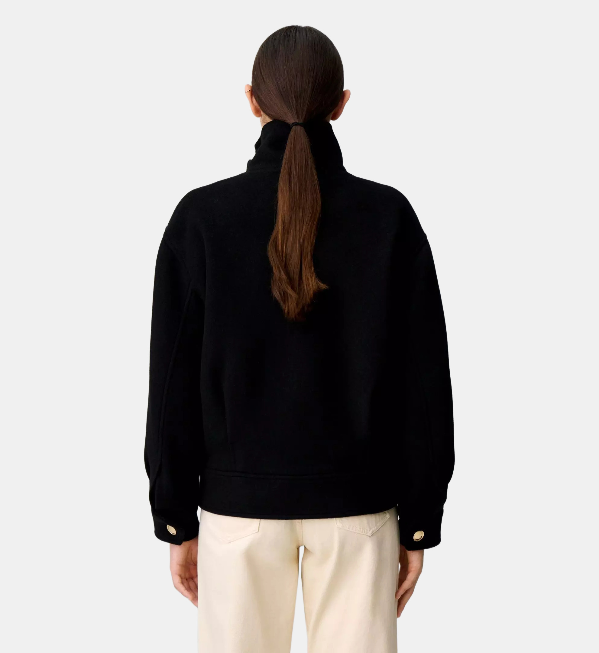 Claudie Pierlot  하이넥 블랙 자켓