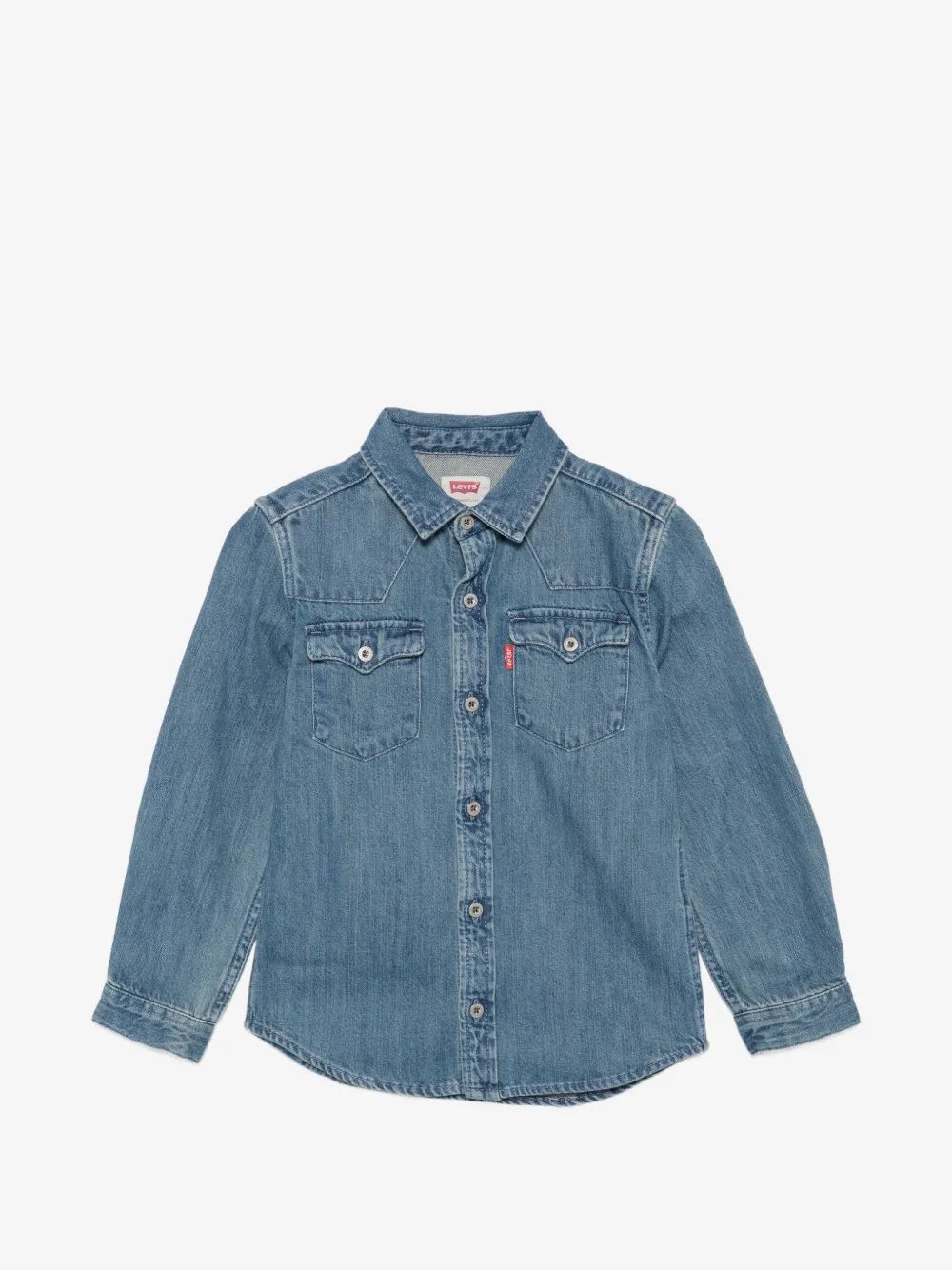 Levi's Kids 데님 버튼 다운 셔츠