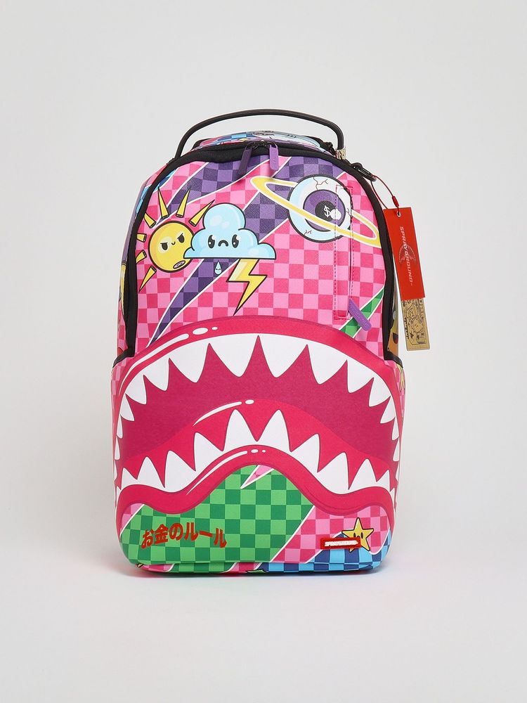 Sprayground Kids 카툰 프린트 백팩